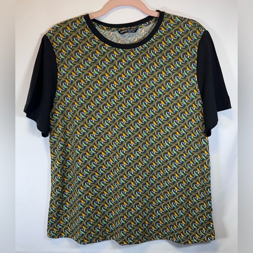 SHEIN Stylish Multicolor Patterned Women’s SHIRT Size Large NWOT